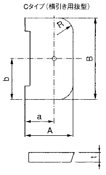 LM1D+抜型C断面図