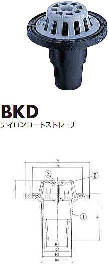 後付け、バルコニー用 木付け用ドレン BKD